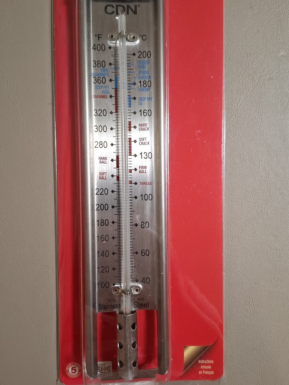 CDN Candy & Deep Fry Ruler Thermometer - Picture 3 of 4